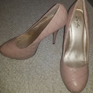 Qupid Blush Pink Heels